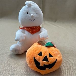 Halloween Ghost & Pumpkin Plush Stuffed Animals